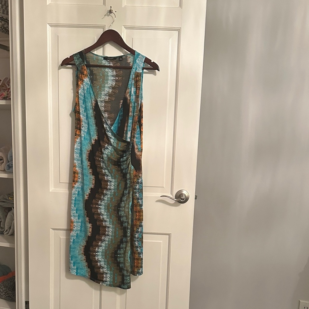 Essentials by Milano Women’s Dress with Wave Pattern